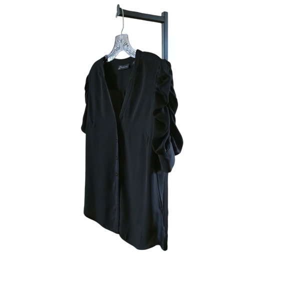 New York & Company Black Button-Up Blouse - Picture 3 of 9